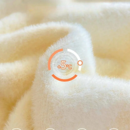 Veloura Velvet-Lined Turtleneck Sweater